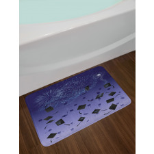 Tossed Caps Celebration Bath Mat