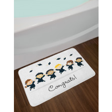 Congrats Children School Bath Mat