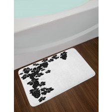 Monochrome Grape and Leafage Bath Mat