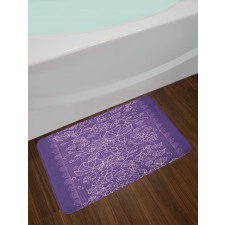 Outline Fruits Vertical Strip Bath Mat