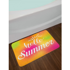 Abstract Colorful Summer Bath Mat