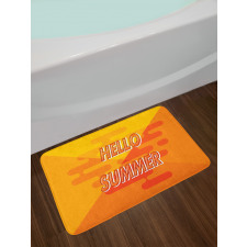 Abstract Design Hello Summer Bath Mat