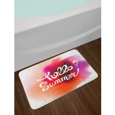 Hello Summer with Ice Cream Bath Mat