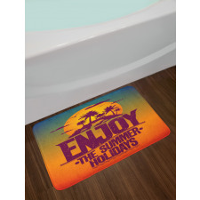 Tropical Island Enjoy Summer Bath Mat