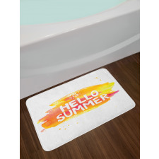 Sun Pattern Hello Summer Bath Mat