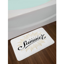 Simple Summer Hand Lettering Bath Mat