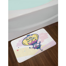 Balloon and Bird Eggs Bath Mat