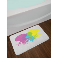 Overlap Marine Animals Bath Mat