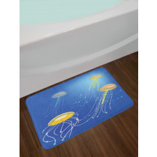 Abstract Floating Scene Bath Mat