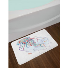 Nautical Ornate Organism Bath Mat