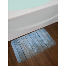 Grungy Painted Wooden Fence Bath Mat