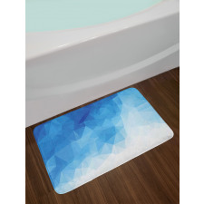 Abstract Polygonal Ombre Art Bath Mat