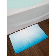 Triangular Ombre Effect Image Bath Mat