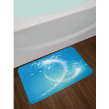 Swirling Stars with Tail Art Bath Mat