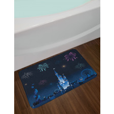 Children Park Firework Castle Bath Mat