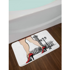 Woman Legs Paris Vendome Bath Mat