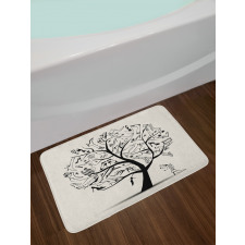 Tree of Shoes Fashion Bath Mat