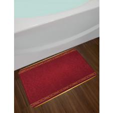 Baroque Style Swirls Frames Bath Mat