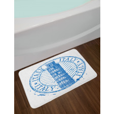 Leaning Tower Pisa Historical Bath Mat