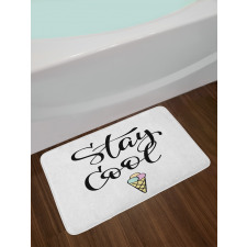 Ice Cream Waffle Cornet Bath Mat