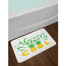 Summer Vibe Pineapple Bath Mat