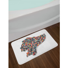 Map Created with People Bath Mat