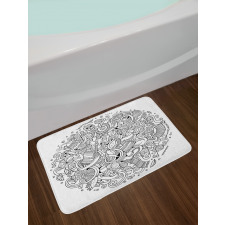 Latin American Culture Art Bath Mat