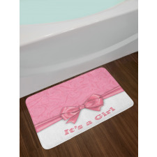 Its a Girl and Ribbon Bath Mat