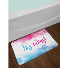 Girl Boy Twins Paint Bath Mat