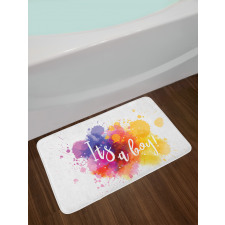 Baby Boy Paint Stains Bath Mat