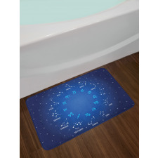 Horoscope Night Star Bath Mat