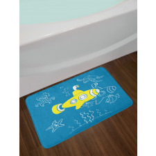 Kids Cartoon Underwater Bath Mat