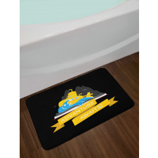 Adventure Awaits Book Bath Mat