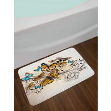 Monarch Vintage Damask Bath Mat