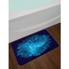 Luminous Chrysanthemum Art Bath Mat