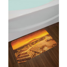 Dead Ruins of Aztec Mayan Bath Mat