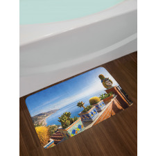 Taormina Coastline Photo Bath Mat