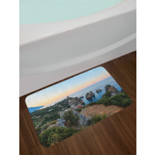 Tyrrhenian Sea Bay Sunset Bath Mat