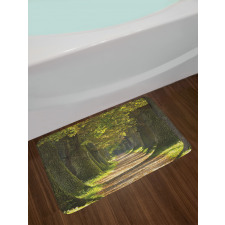 Alley with Oak Trees Bath Mat