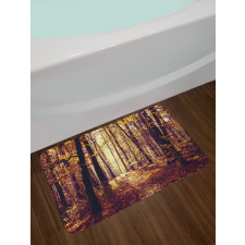 Misty Weather Forest Bath Mat