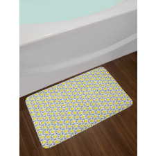 Hand Drawn Lemons Bath Mat