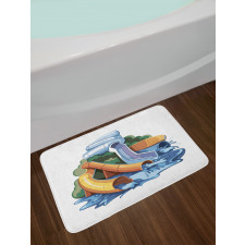 Aqua Park Water Slides Bath Mat