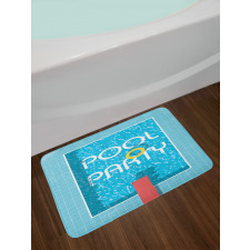 Retro Art Swimming Pool Bath Mat