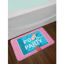 Sunbathing Woman Bath Mat