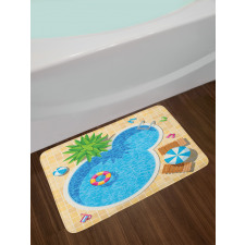 Summer Vacation Leisure Bath Mat