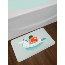 Young Girl Unicorn Bath Mat