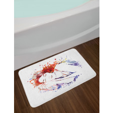 Beauty Sleeping Girl Bath Mat