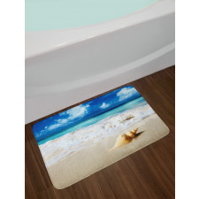 Nautical Sunny Coastline Bath Mat