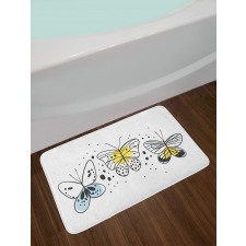 Winged Insects Bath Mat