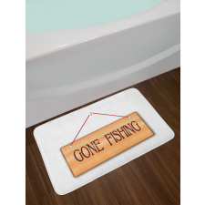 Hanged Signboard Image Bath Mat